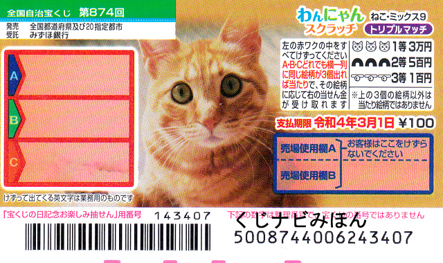 ねこ・ミックス9/トリプルマッチ/わんにゃんスクラッチ