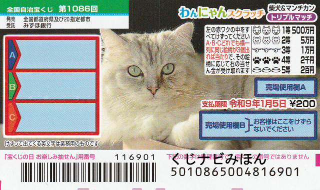 マンチカン/トリプルマッチ/わんにゃんスクラッチ